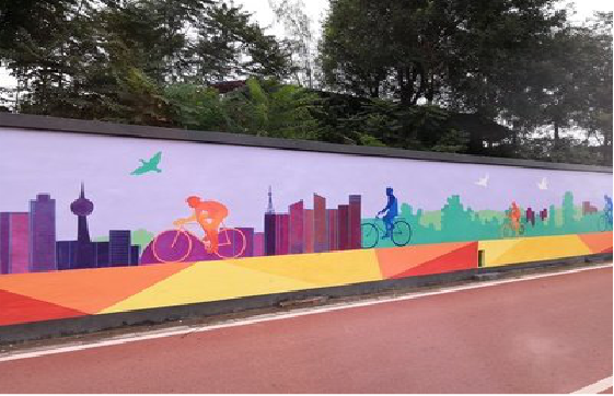 乾县墙体彩绘-围墙