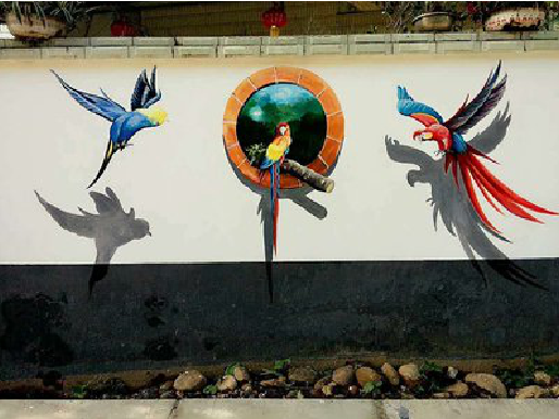 乾县视觉错位-3D墙绘设计