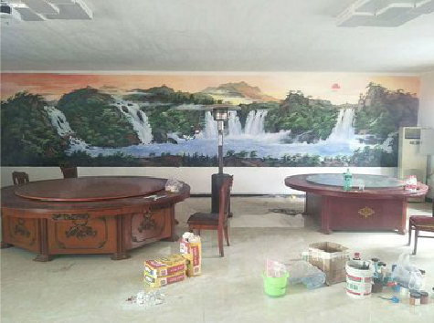 乾县墙绘-写实风景