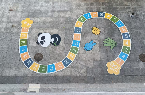 乾县地面游戏彩绘