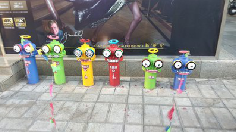 乾县商业区彩绘