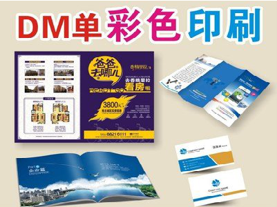 乾县单页印刷，色彩搭配简单。