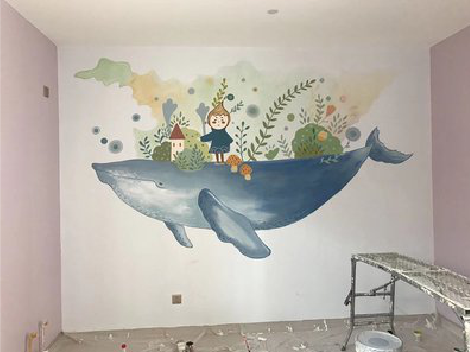 乾县手绘墙的特点及优势。