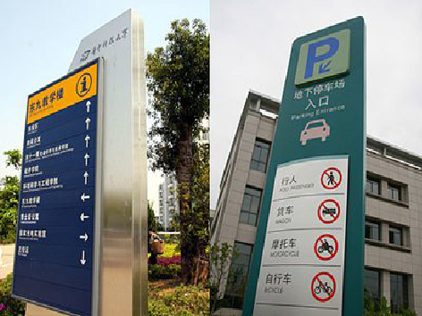 乾县导向标识的设计作用。